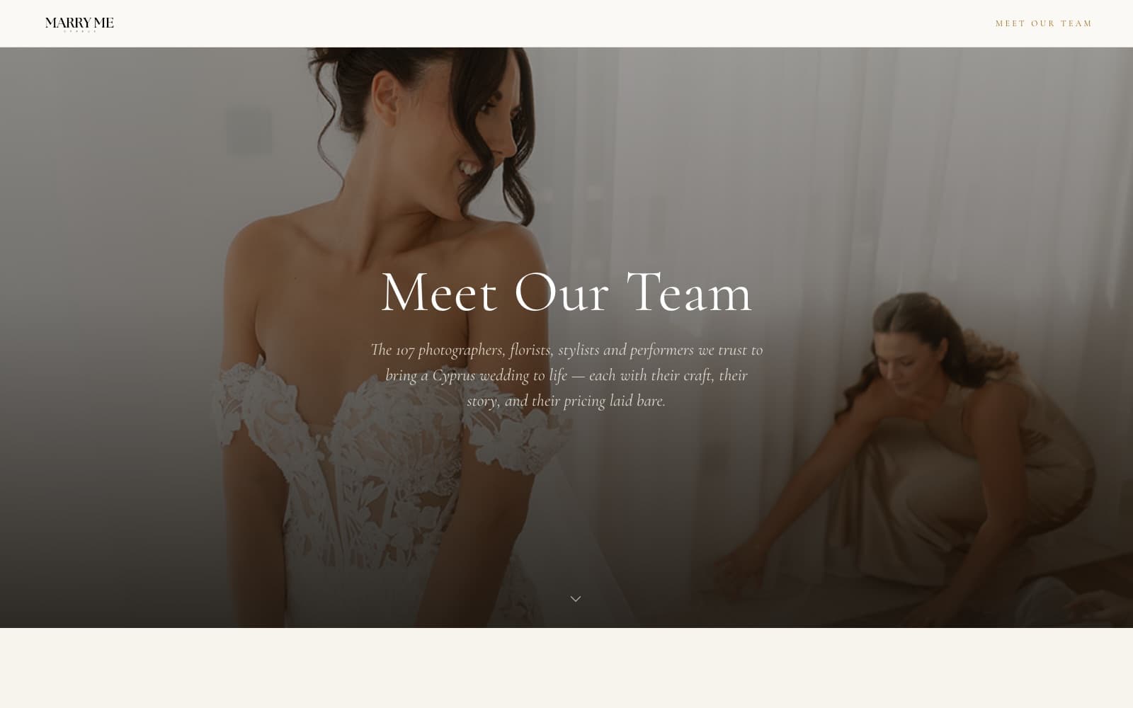 Marry Me Suppliers — built by STRATEX